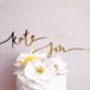Personalised Couples Name Wedding Cake Topper, thumbnail 5 of 6