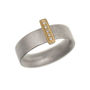 Silver And 18ct Gold 'Linea' Rings, thumbnail 1 of 4