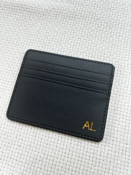 Personalised Vegan Leather Card Wallet, 5 of 5