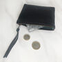 Fair Trade Leather Zip Coin Purse Contrast Lining, thumbnail 5 of 12