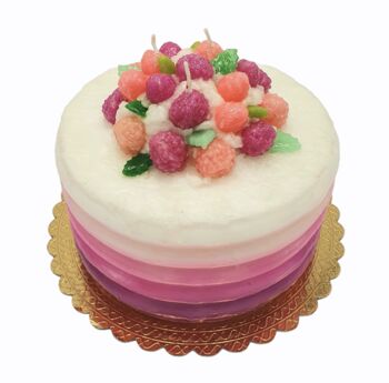 Fake Candle Pink Berry Cake, 6 of 7