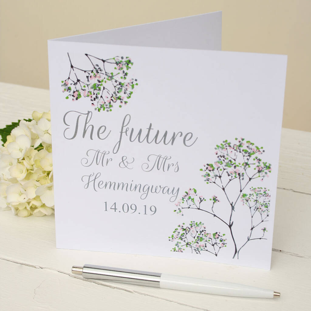 Personalised Floral Engagement Card, 1 of 5