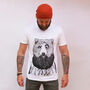 Bearded Bear Men's Organic T Shirt, thumbnail 1 of 6