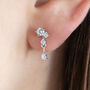 Bella Crystal Drop Stud Earrings, thumbnail 1 of 4