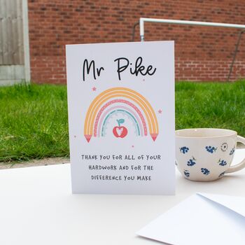 Personalised Thank You Teacher Card, 2 of 3