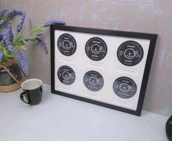 Personalised Six Framed Songs On Real Vinyl Records, 3 of 12