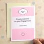 Personalised Congratulations Engagement Stripe Card, thumbnail 1 of 6