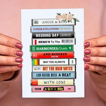 Personalised Music Wedding Card, 2 of 4