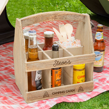 Personalised Camping Caddy With Bottle Opener, 2 of 7