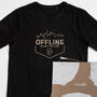 'Offline' Cotton T Shirt For Men, thumbnail 1 of 7