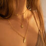 Chunky 14 K Gold Paper Clip Necklace, thumbnail 5 of 12