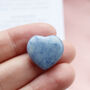 Blue Aventurine Heart Crystal Calm And Harmony Stone, thumbnail 1 of 5