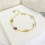 Palma Strength And Courage Gold Gemstone Bracelet, thumbnail 1 of 4