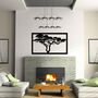 African Tree Wall Hanging Art Wooden Home Room Decor, thumbnail 5 of 10