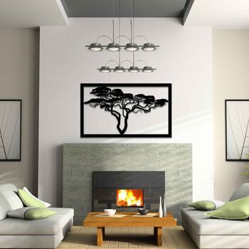 African Tree Wall Hanging Art Wooden Home Room Decor, 5 of 10