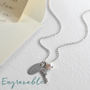 Engravable Sterling Silver Oval Tag Necklace, thumbnail 1 of 8