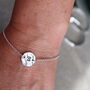 Personalised Hammered Silver Initial Bracelet, thumbnail 4 of 4