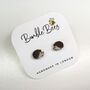 Wooden Hedgehog Stud Earrings, thumbnail 3 of 4
