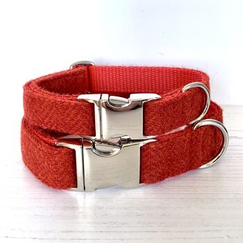 Bonfire Harris Tweed Dog Collar, 2 of 4