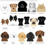 Personalised Christmas Dog Scallop Pattern Tree Decoration, thumbnail 9 of 12