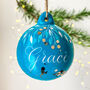 Personalised Ceramic Handwritten Name Bauble, thumbnail 7 of 8