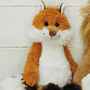 Mummy And Baby Fox Plush Set, Gift Bag, thumbnail 3 of 9