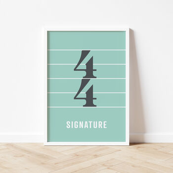 Time Signature Print | Music Theory Poster, 10 of 11