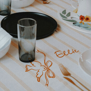 Table Cloth Stickers Dove And Bows, 2 of 7