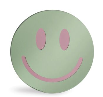 Freestanding Smile Face Glass Mirror, 4 of 4
