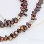 Dramatic Copper Brown Pearl Necklace With Focal Sterling Silver Bead, thumbnail 7 of 12