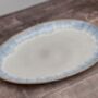 Blue Patterned Oval Serving Plate, 41cm, thumbnail 3 of 4