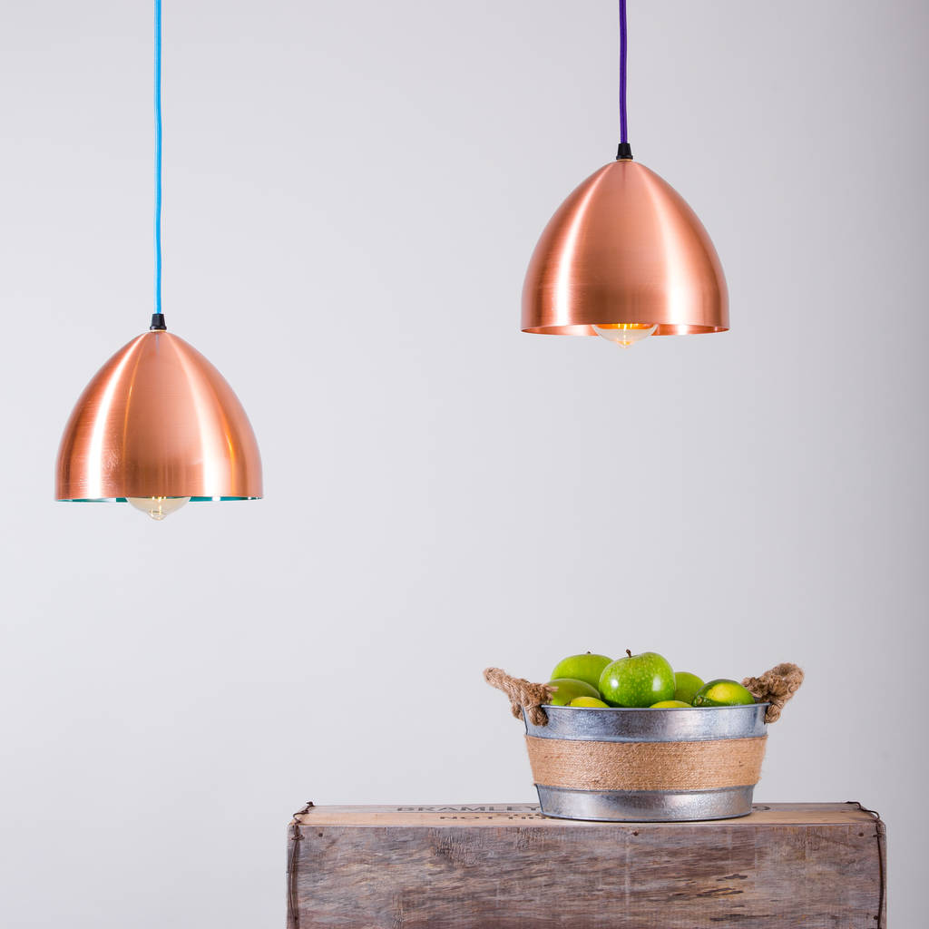 copper cooper pendant light by glow lighting ...
