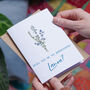 Personalised Birth Flower Be My Bridesmaid Card, thumbnail 1 of 2