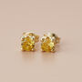 9ct Gold Birthstone Stud Earrings, thumbnail 7 of 9