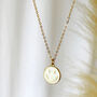 Class Of 2022 Smiley Face Gold Plated Necklace, thumbnail 2 of 7
