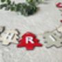 Christmas Tree Garland, Wooden Christmas Decoration, thumbnail 3 of 7