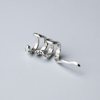 Sterling Silver Snake Ear Cuff, 3 of 5