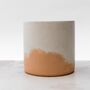 Handmade Eco Plant Pot | Peachy Pink And Off White, thumbnail 4 of 6