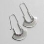 Sterling Silver Cairo Earrings, thumbnail 2 of 5