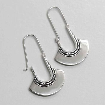 Sterling Silver Cairo Earrings, 2 of 5
