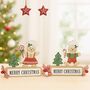Set Of Two Gingerbread Men “Merry Christmas” Signs, thumbnail 1 of 2
