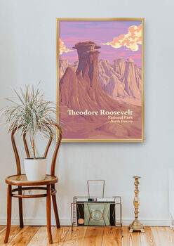 Theodore Roosevelt National Park Travel Poster Print, 5 of 8