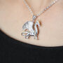 Sterling Silver Dragon Necklace, thumbnail 2 of 10