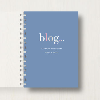 Personalised 'Blogger's Journal Or Notebook, 6 of 10
