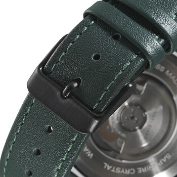 Propulsion Swiss Watch With Classic Green Strap, 4 of 7