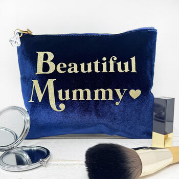 Peronalised Mum Velvet Make Up Bag, 2 of 6