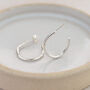 Sterling Silver Everyday Hoops, thumbnail 2 of 5