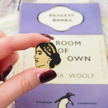 Virginia Woolf Enamel Pin, 2 of 6
