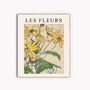 Vintage Yellow 'Les Fleurs' Print, thumbnail 3 of 3