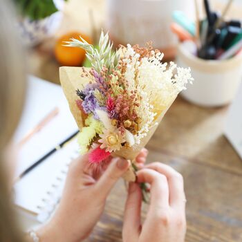 Personalised Teacher Token Dried Flower Posy, 10 of 10